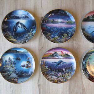 The Danbury Mint Underwater Paradise Robert Lyn Nelson collector plates set of 6